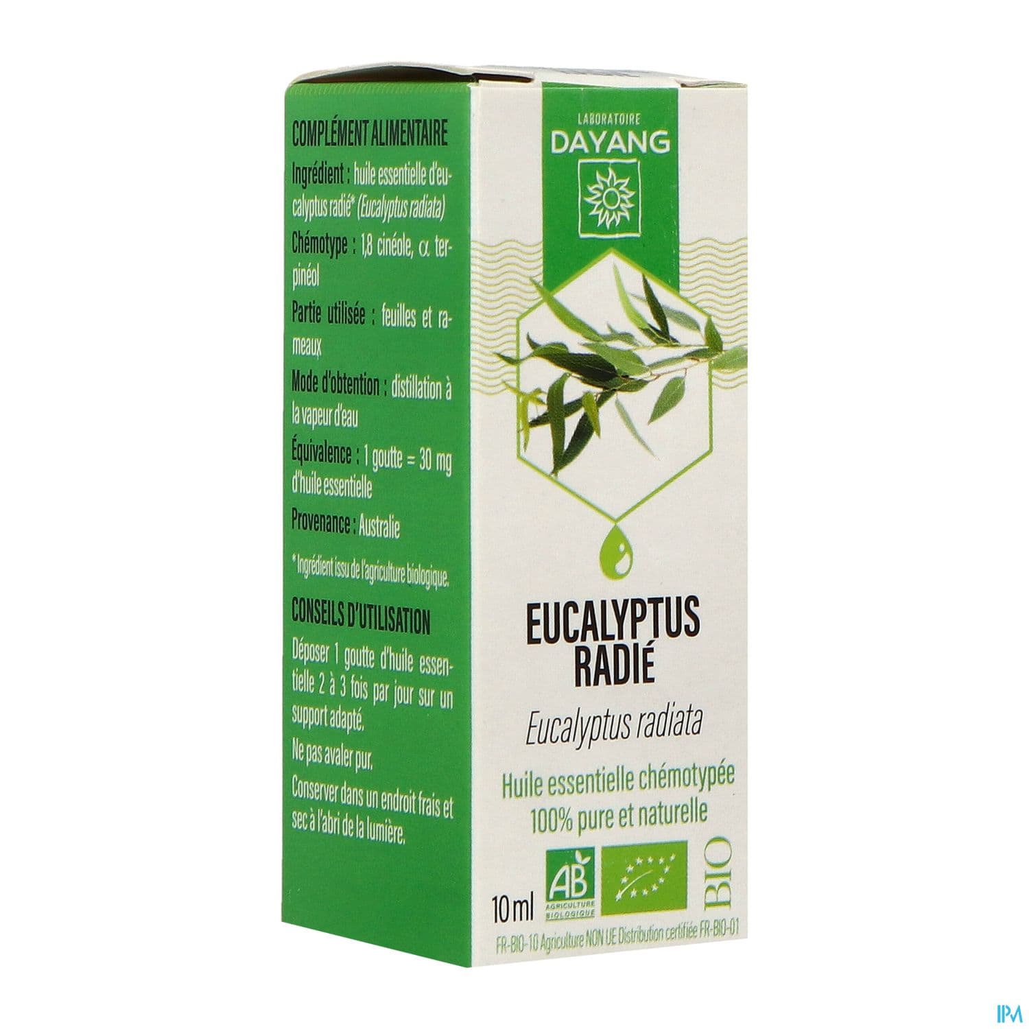 Dayang Huile Essentielle Eucalyptus Radie Bio 10ml