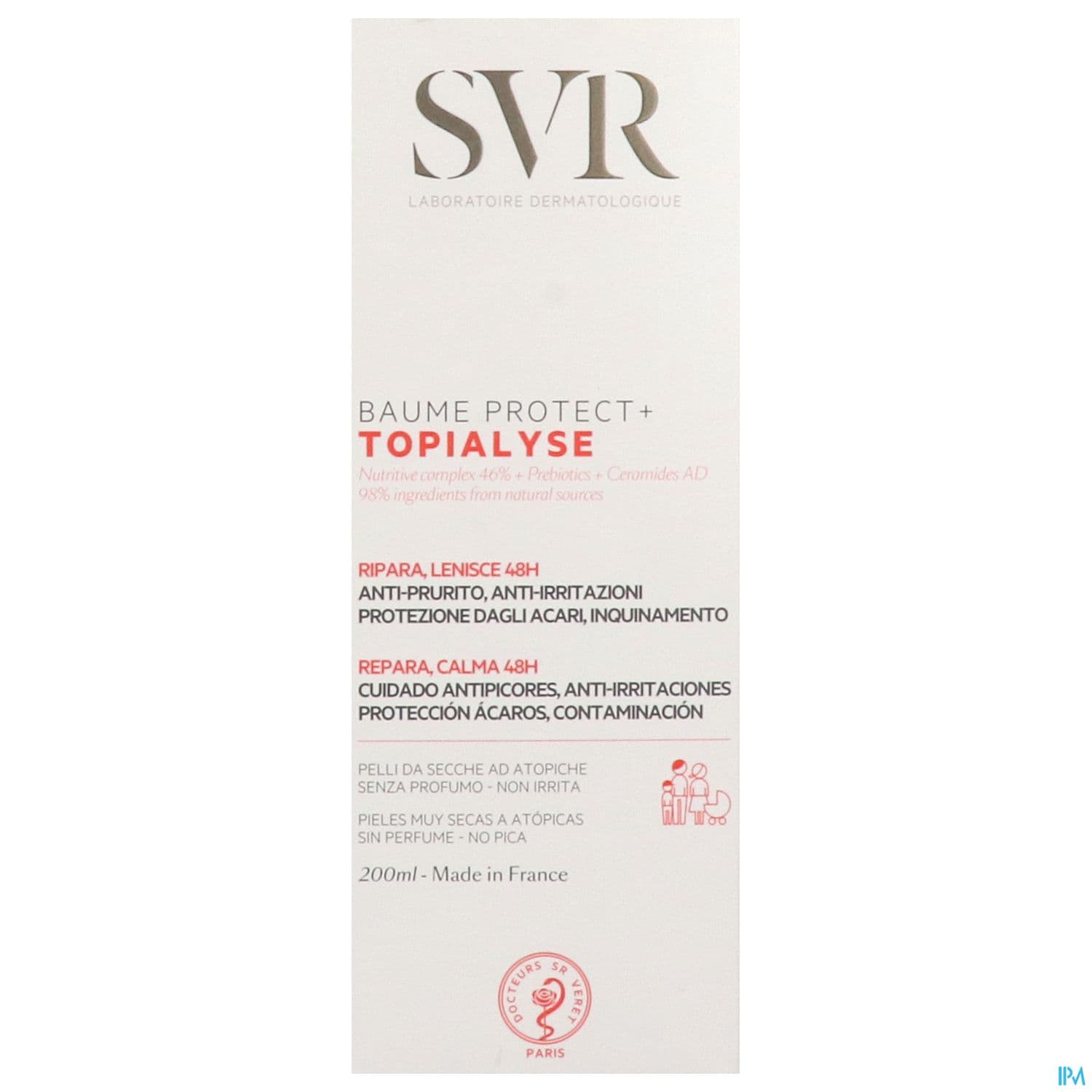 SVR TOPIALYSE BAUME PROTECT+ 200ML
