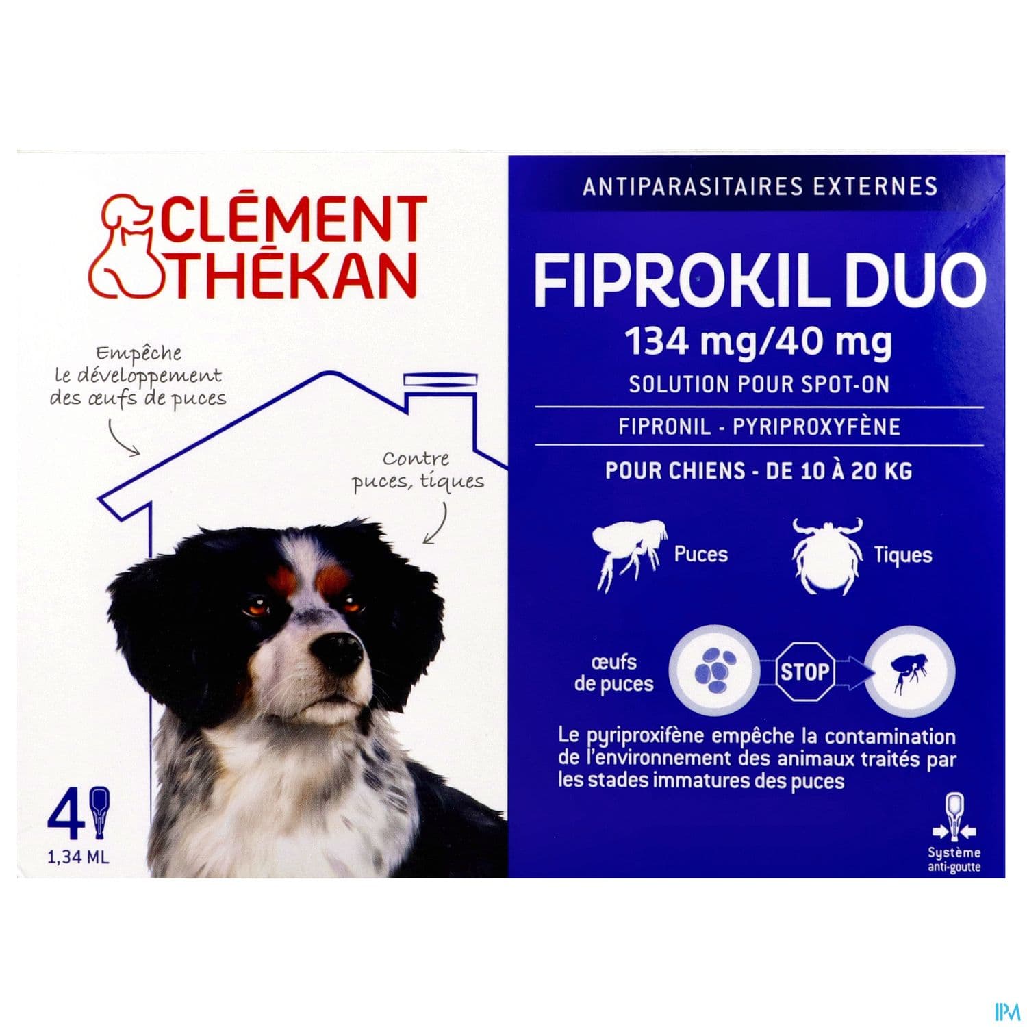 CLEM/THEK FIPROKIL DUO CHIEN 10-20