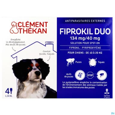 CLEM/THEK FIPROKIL DUO CHIEN 10-20