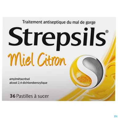STREPSILS MIEL CITRON PAST 36