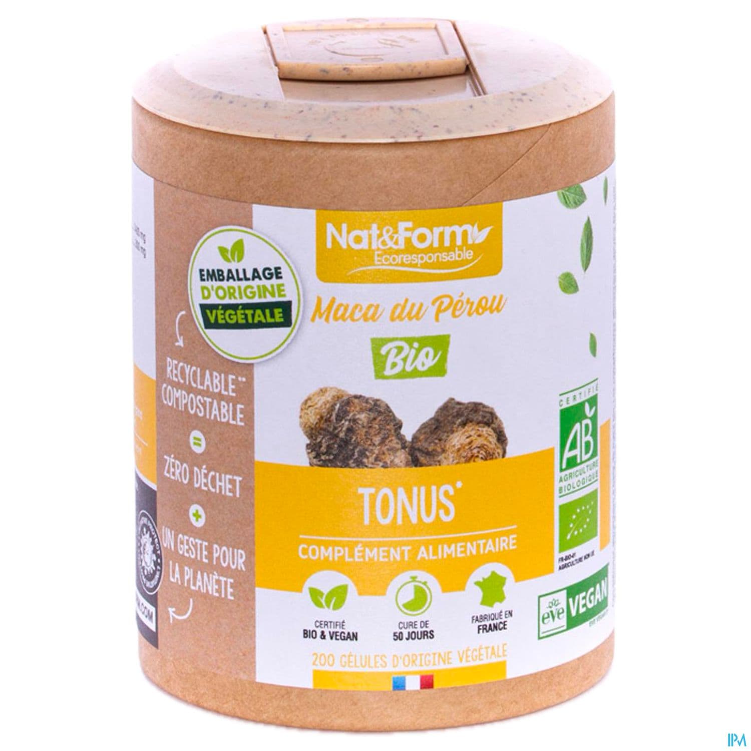 Nat Et Form Ecoresponsable Maca Du Perou Bio Gelule Vegetale 200