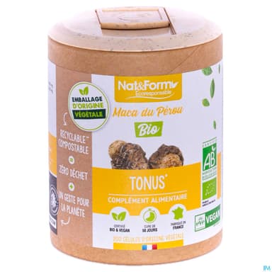 Nat Et Form Ecoresponsable Maca Du Perou Bio Gelule Vegetale 200