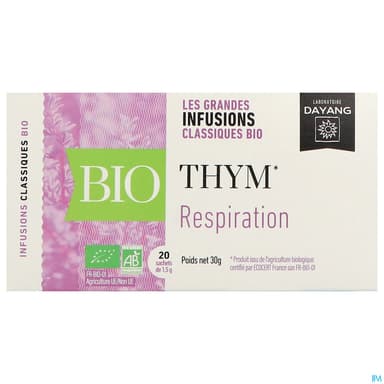 Dayang Infusion Thym Bio Infusette 1g5 X20