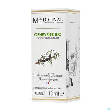 Medicinal Huile Essentielle Genevrier Bio 10ml