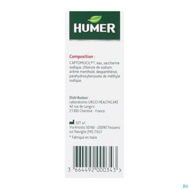 HUMER DECONGESTIONNANT SPR 20ML