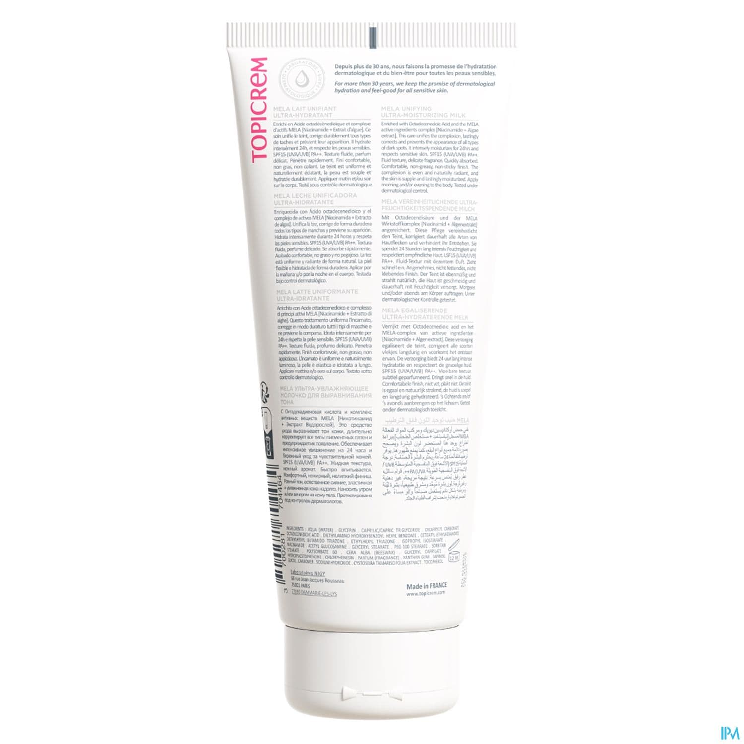 TOPICREM MELA LAIT UNIFIANT 200ML