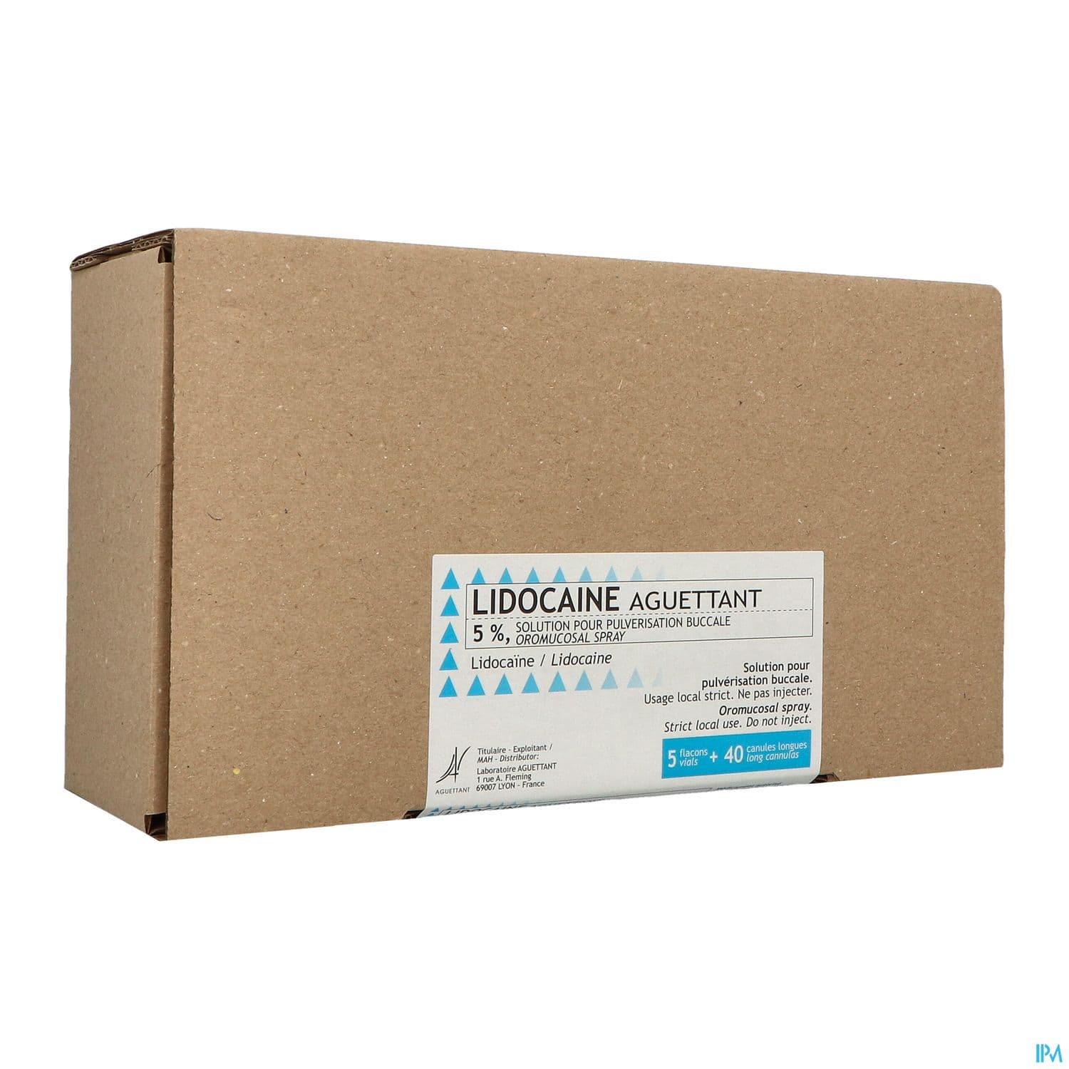 Lidocaine Aguettant 5% Pulv Buccale 1g X5