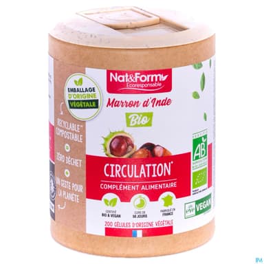 Nat Et Form Ecoresponsable Marron Inde Bio Gelule Vegetale 200
