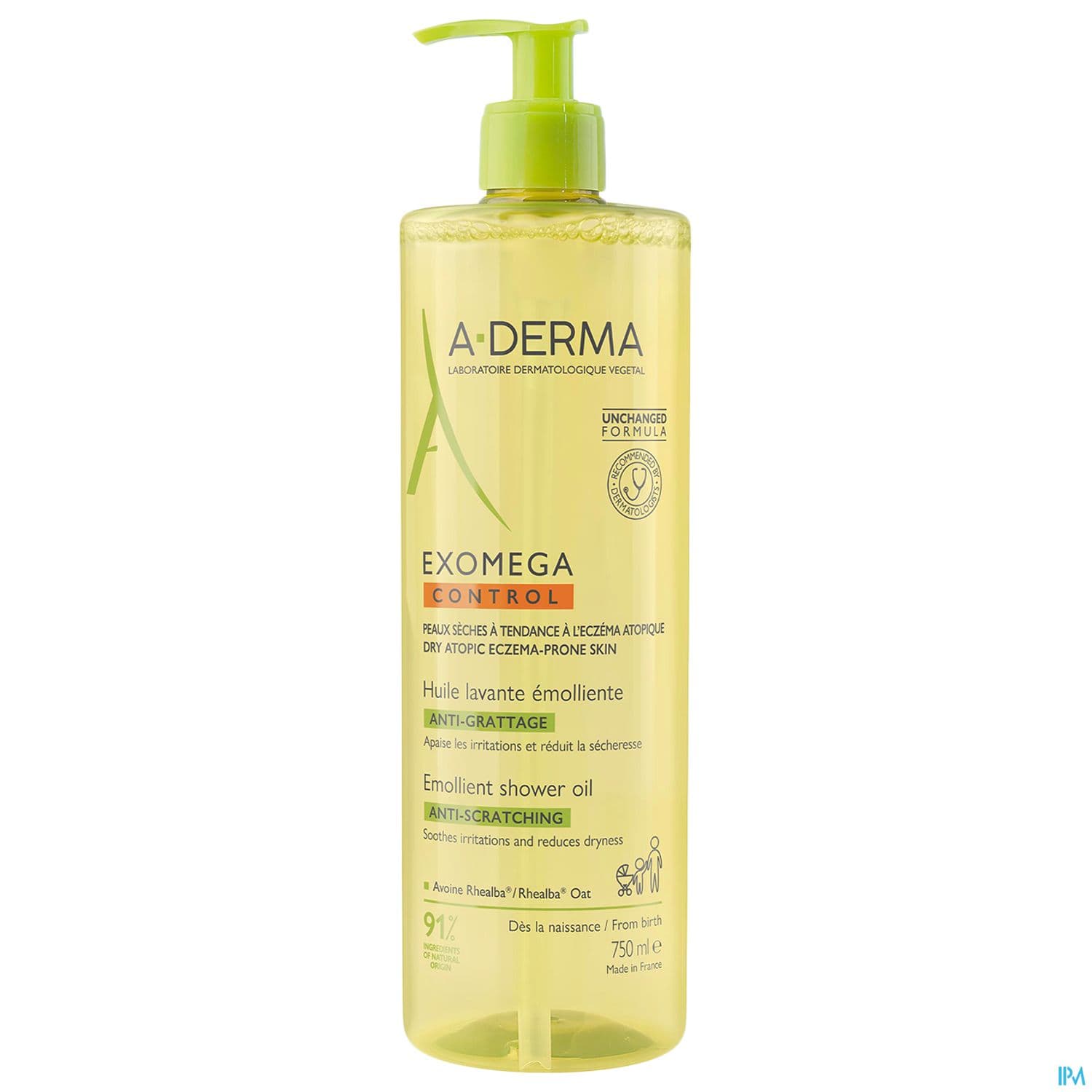 A-DERMA EXOMEGA CONT HLE LAV 750ML