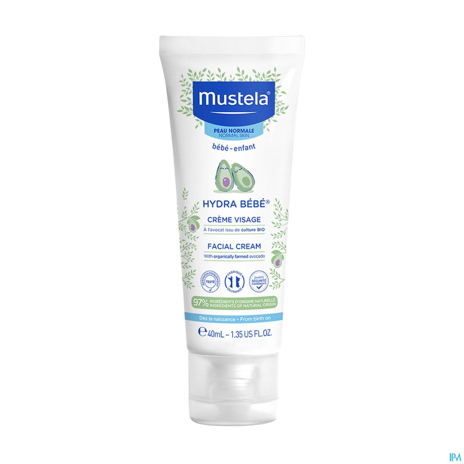 Mustela Bebe Enfant Hydra Bebe Enfant Creme Visage A l Avocat Bio 40ml