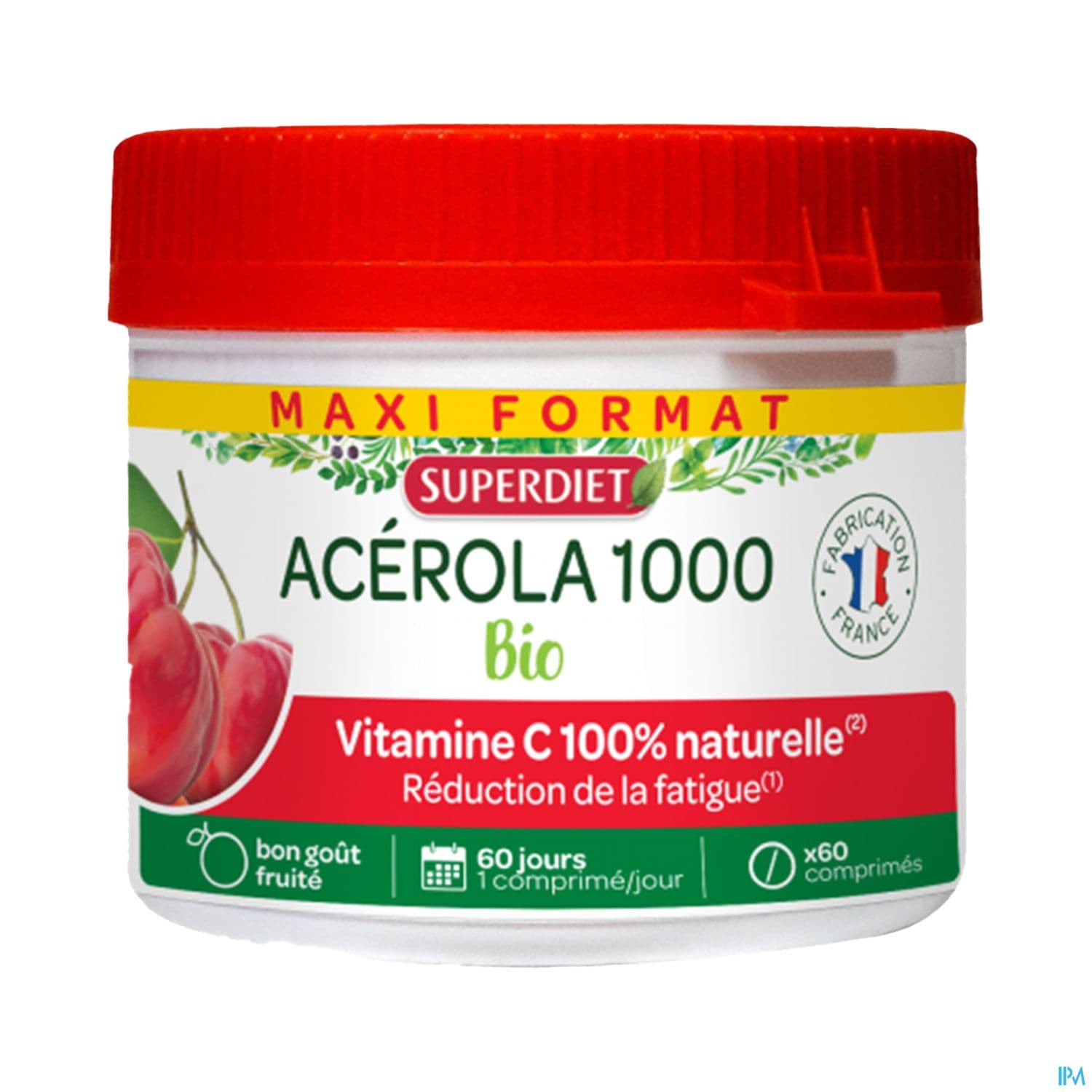 Superdiet Acerola 1000 Bio Comprime A Croquer 60
