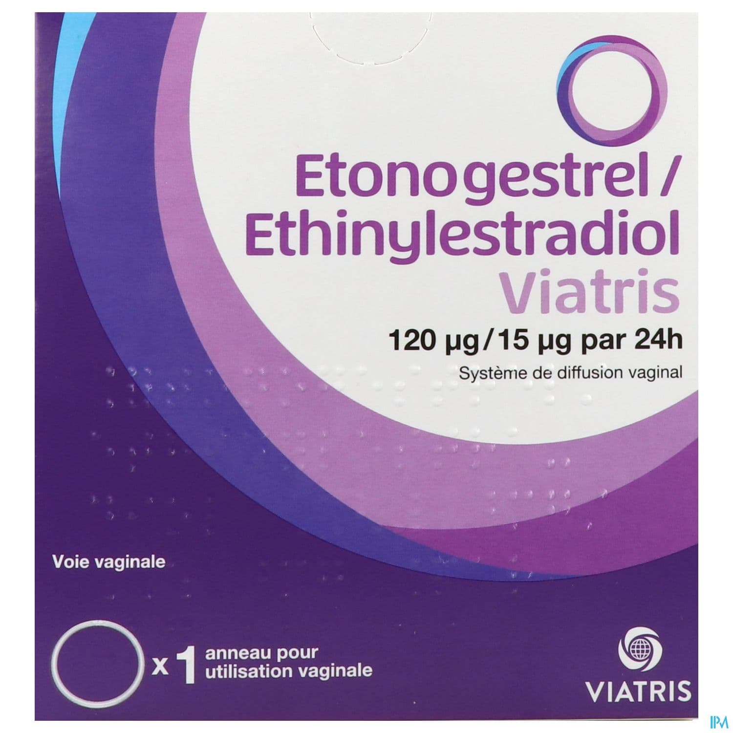 Etonogestrel Ethinylestradiol Mylan 120/15mcg/24h Diffusion Vaginal 1