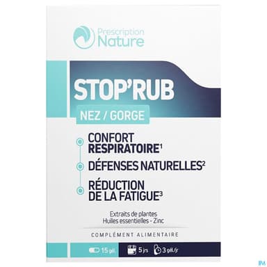 Prescription Nature Stop Rub Gelule 15
