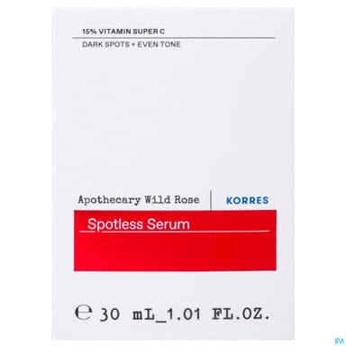 Korres Rose Sauvage Serum Eclat Antitaches 15% Super Vitamine C 30ml