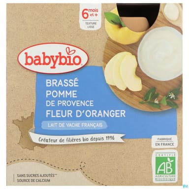 BABYBIO GOURD BRASS POM/FL OR4X85G