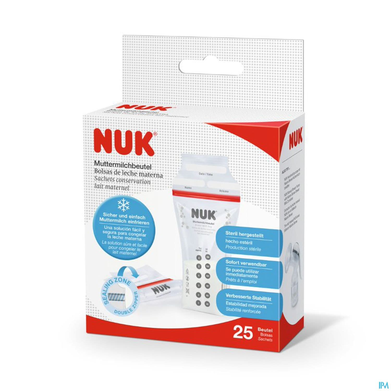 NUK SACH CONSERV LAIT X25
