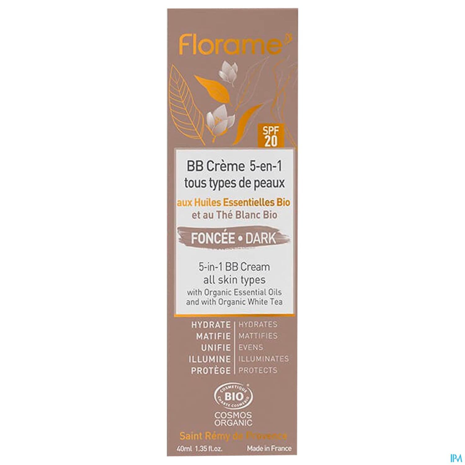 Florame Bb Creme 5en1 Spf20 Bio Teinte Fonce 40ml