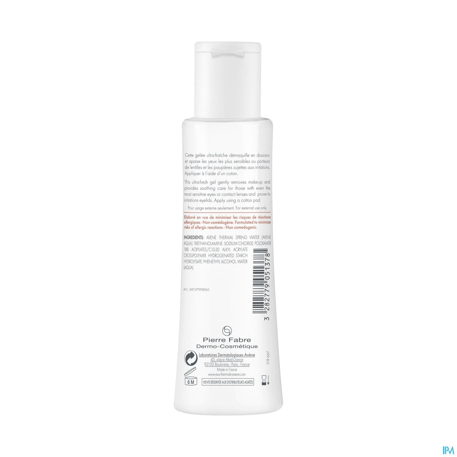 AVENE SOINS ESSENT LOT DEMAQ DOUC YEUX 125ML