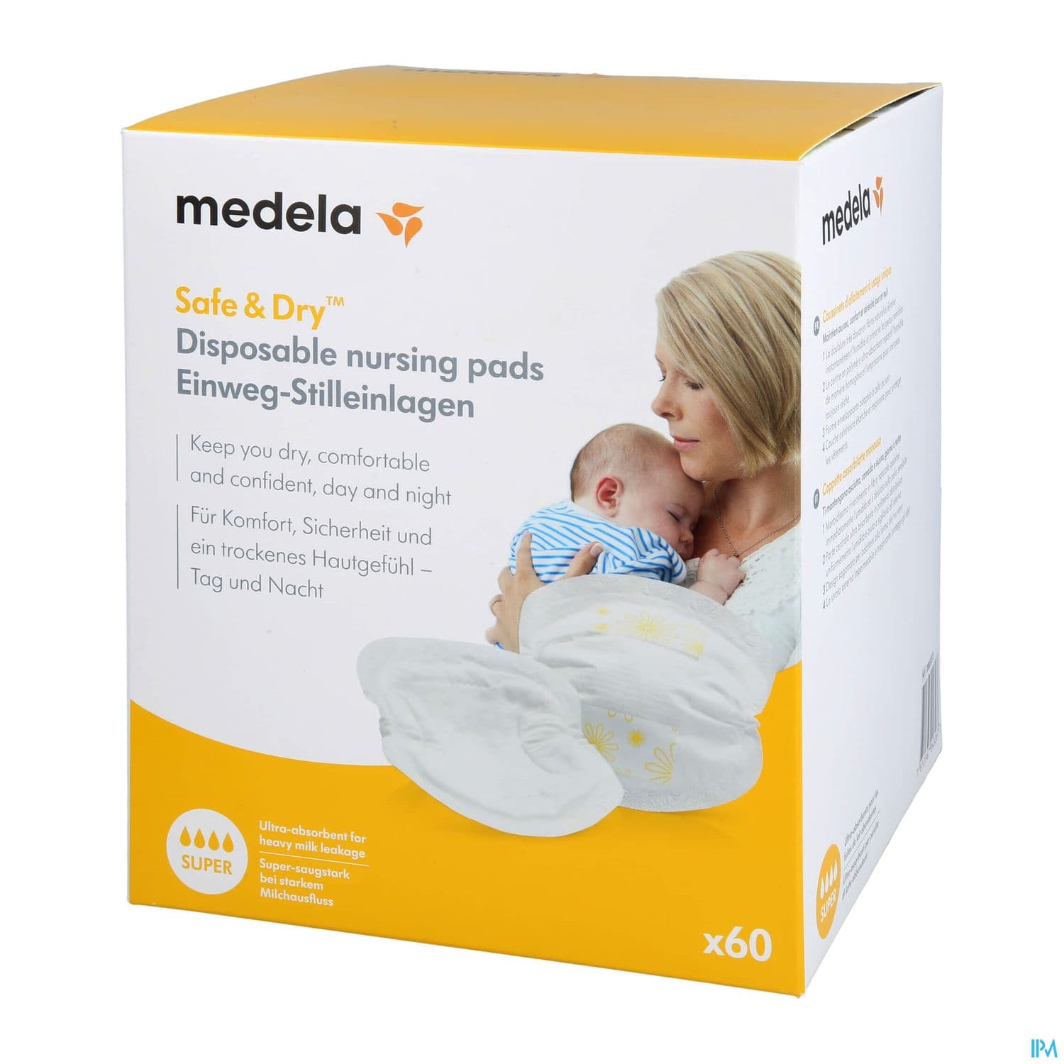 Medela Ultra Respirants Coussinet D'allaitement Adhesif Jetable 60
