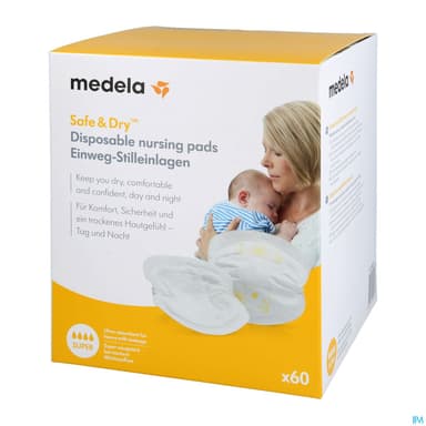 Medela Ultra Respirants Coussinet D'allaitement Adhesif Jetable 60
