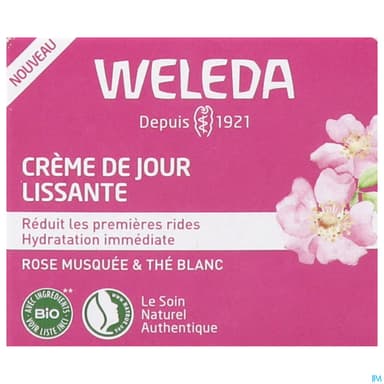 Weleda Rose The Blanc Creme De Jour Lissante Bio 40ml