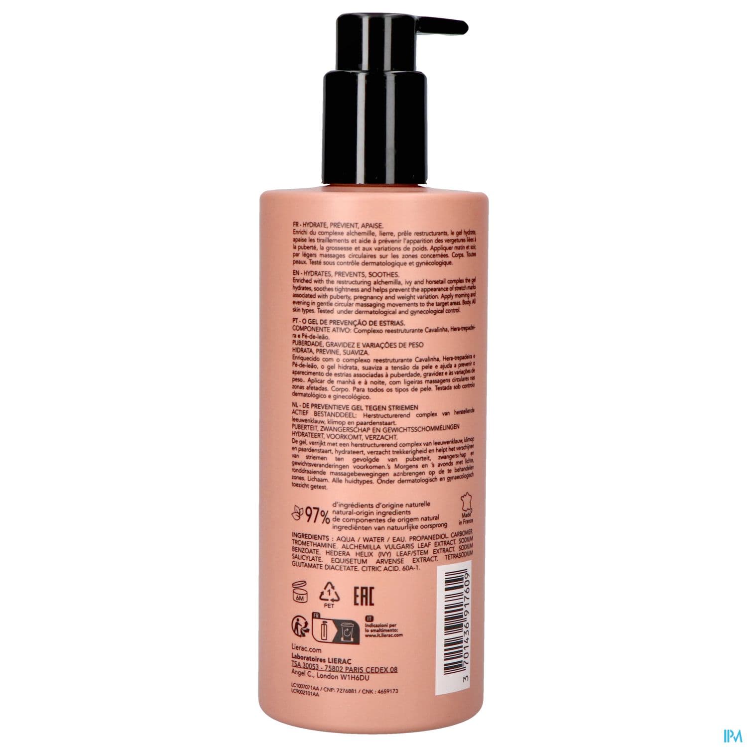 LIERAC PHYTOLASTIL GEL VERGET400ML