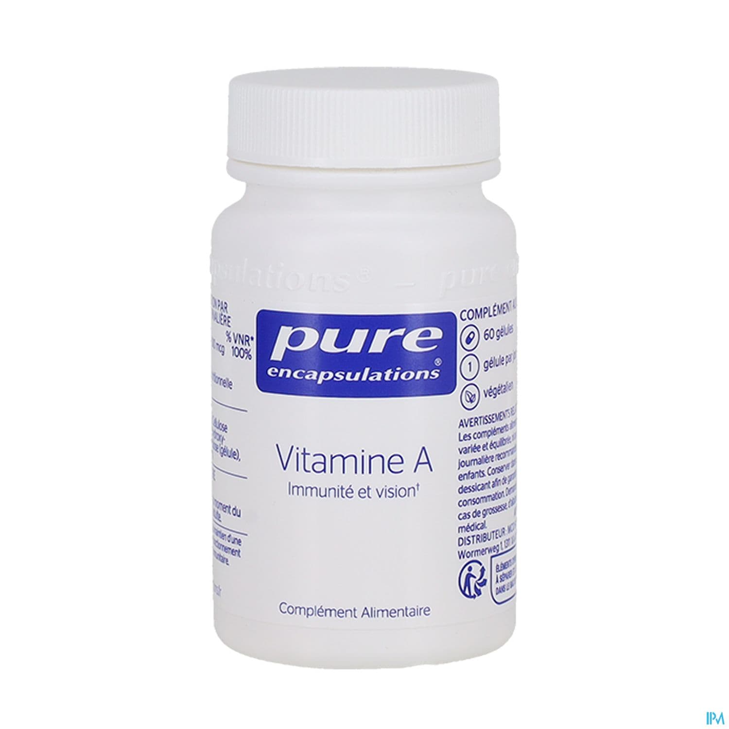 PURE ENCAPSULAT VITAMINE A CAPS60