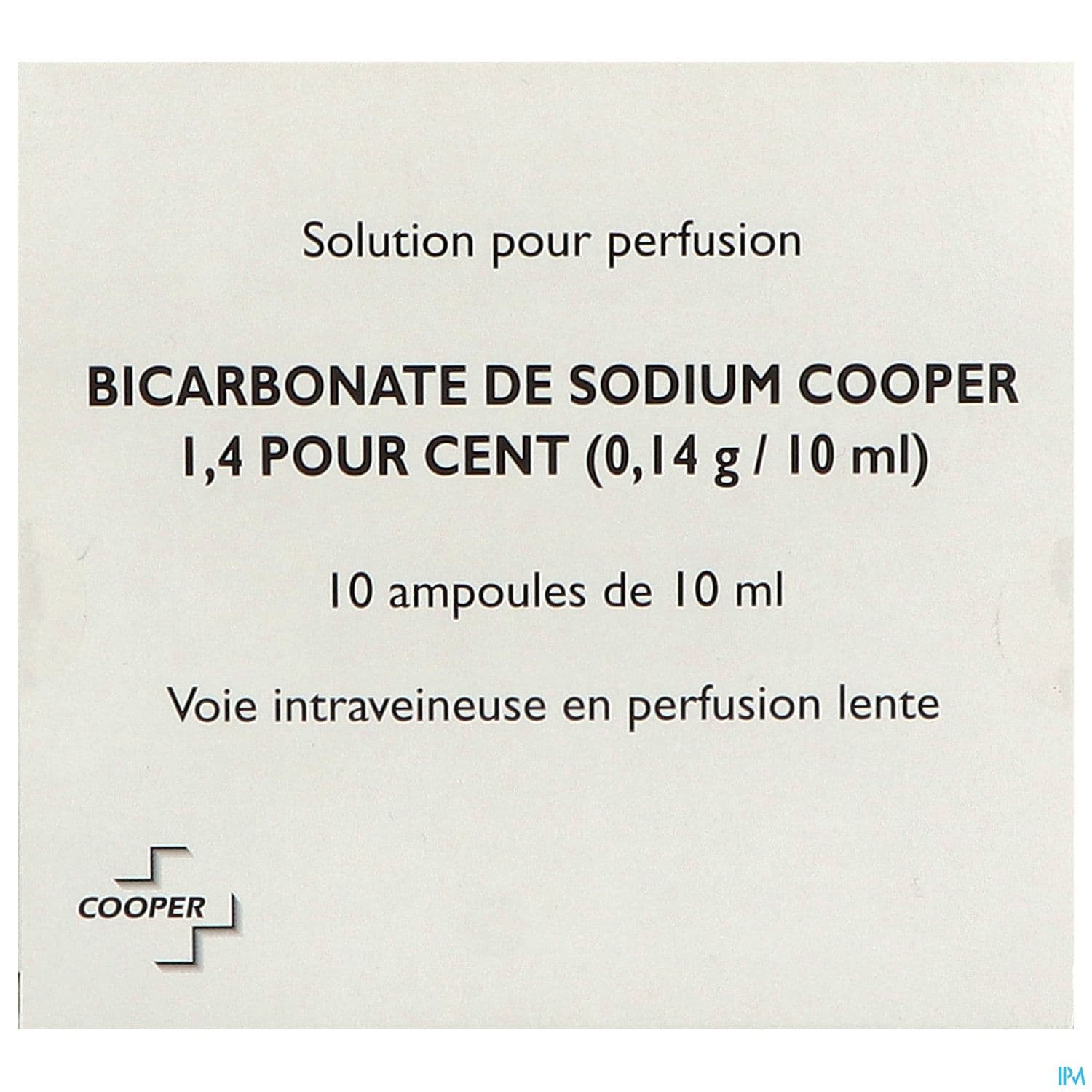 Cooper Sodium Bicarbonate 1.4% Sol Perf 10ml 10