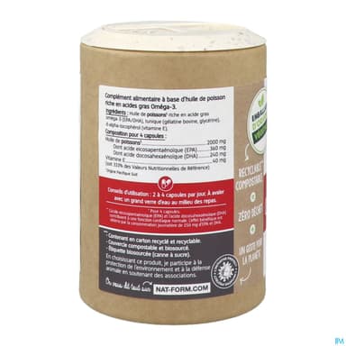 Nat Et Form Ecoresponsable Huile D'omega 3 Gelule 90