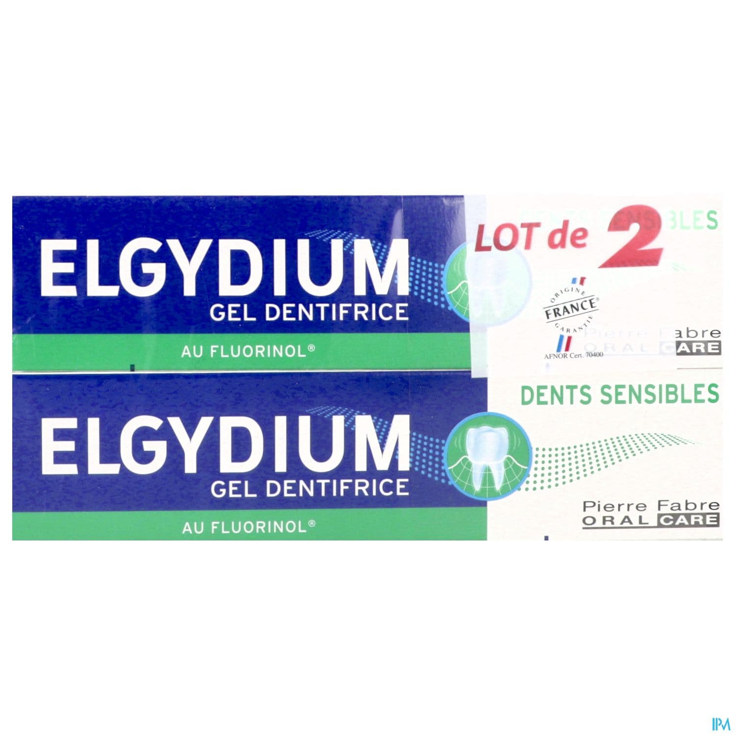 Elgydium Dents Sensibles Gel Dentifrice 75ml X2