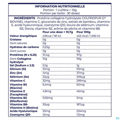 Colpropur Skin Care Collagene Poudre Neutre 306g