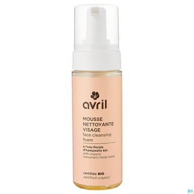 Avril Mousse Nettoyante Visage Certifiee Bio 150ml