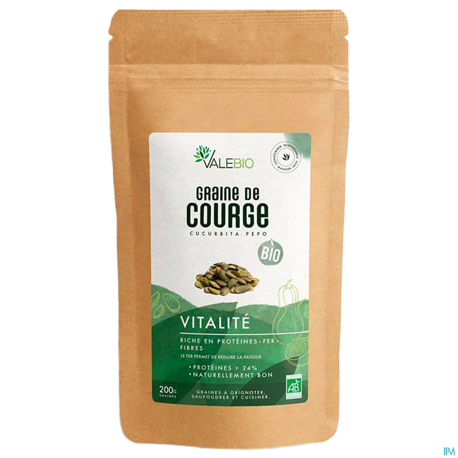 Valebio Super Fruits Graine De Courge Bio 200g