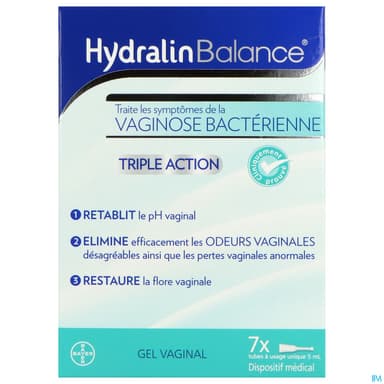 HYDRALIN BALANCE GEL VAGINAL 5MLX7