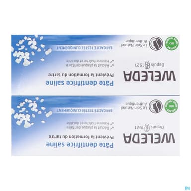WELEDA PATE DENT SALINE 75ML X2