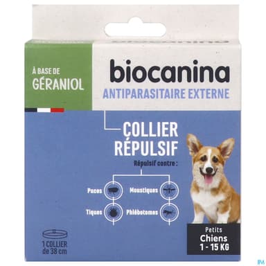 Biocanina Collier Repulsif Chiot Petit Chien 1 Collier De 38cm