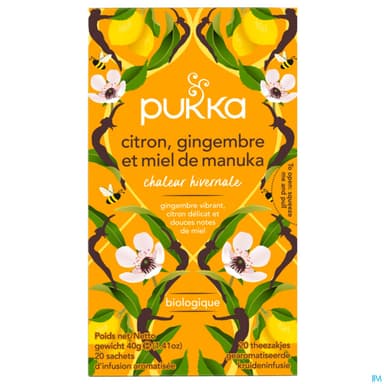 PUKKA INFUS CITR/GING/MIEL SACH 20