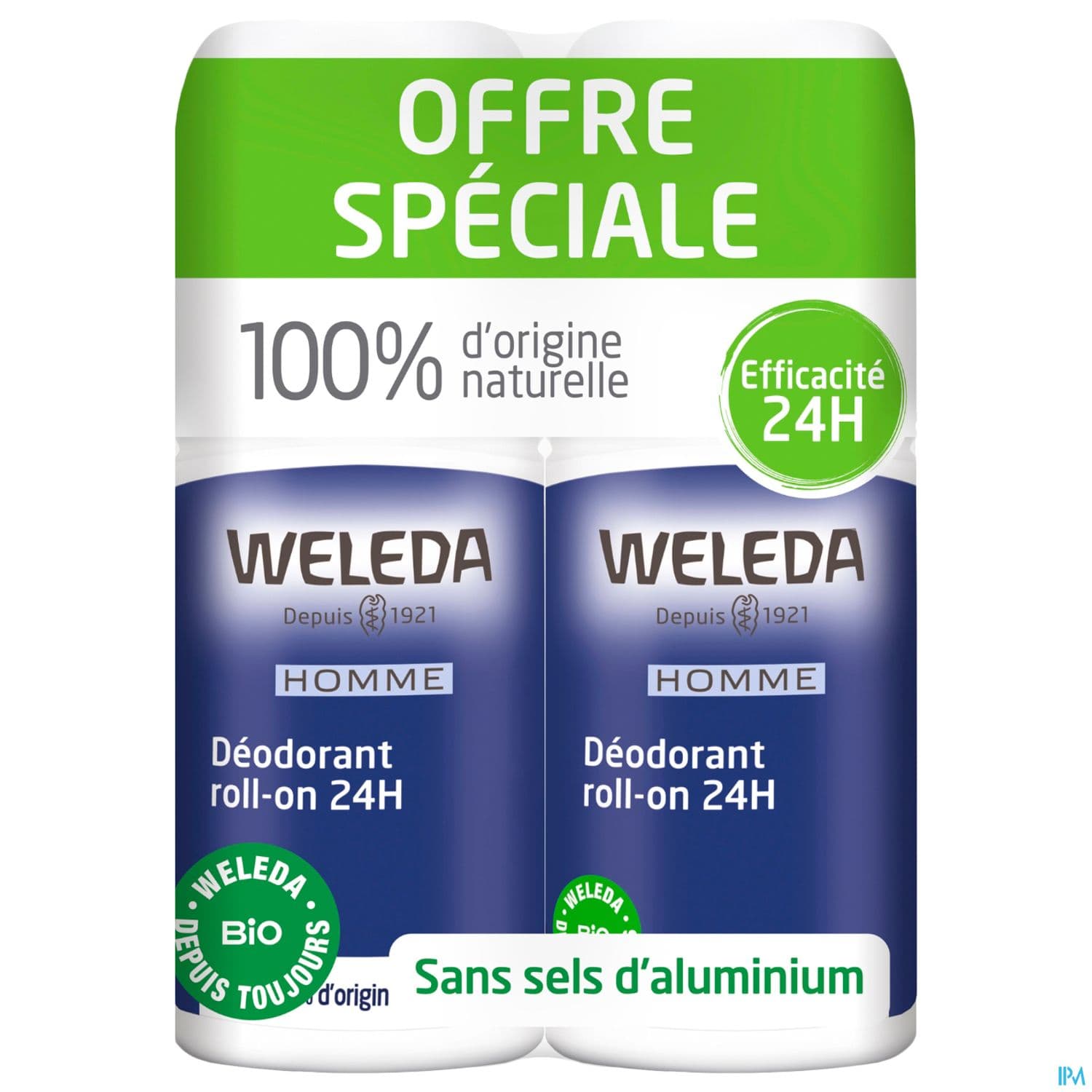 WELEDA HOM DEOD 24H ROLLON 50MLX2