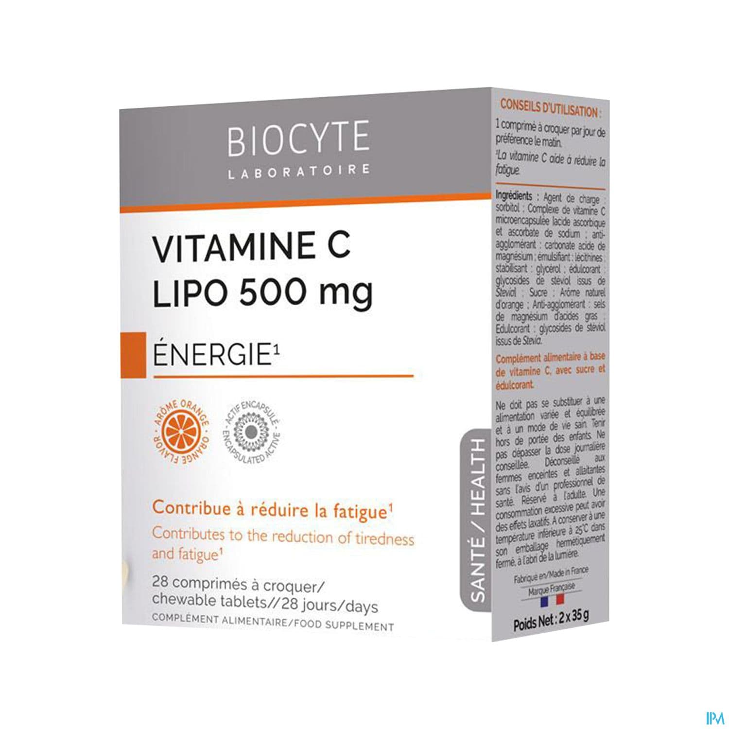 BIOCYTE VIT C LIPO 500 A CROQ 28