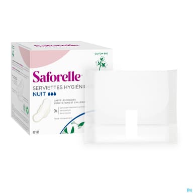 SAFORELLE COTON PROT SERV NUIT 10