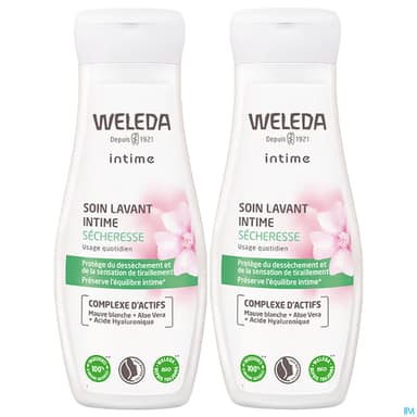 Weleda Soin Lavant Intime Secheresse 200ml X2