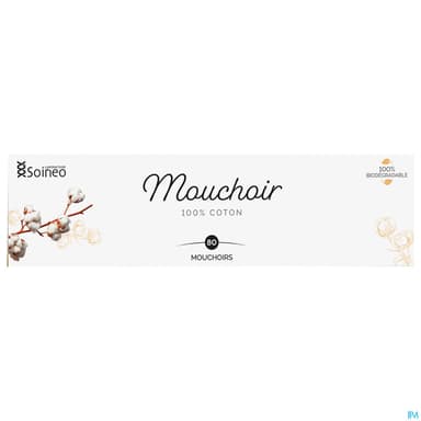 Soineo Mouchoir Coton Nt Boite 70