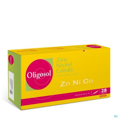 Oligosol Zinc Nickel Cobalt Solution Buvable Ampoule 2ml 28