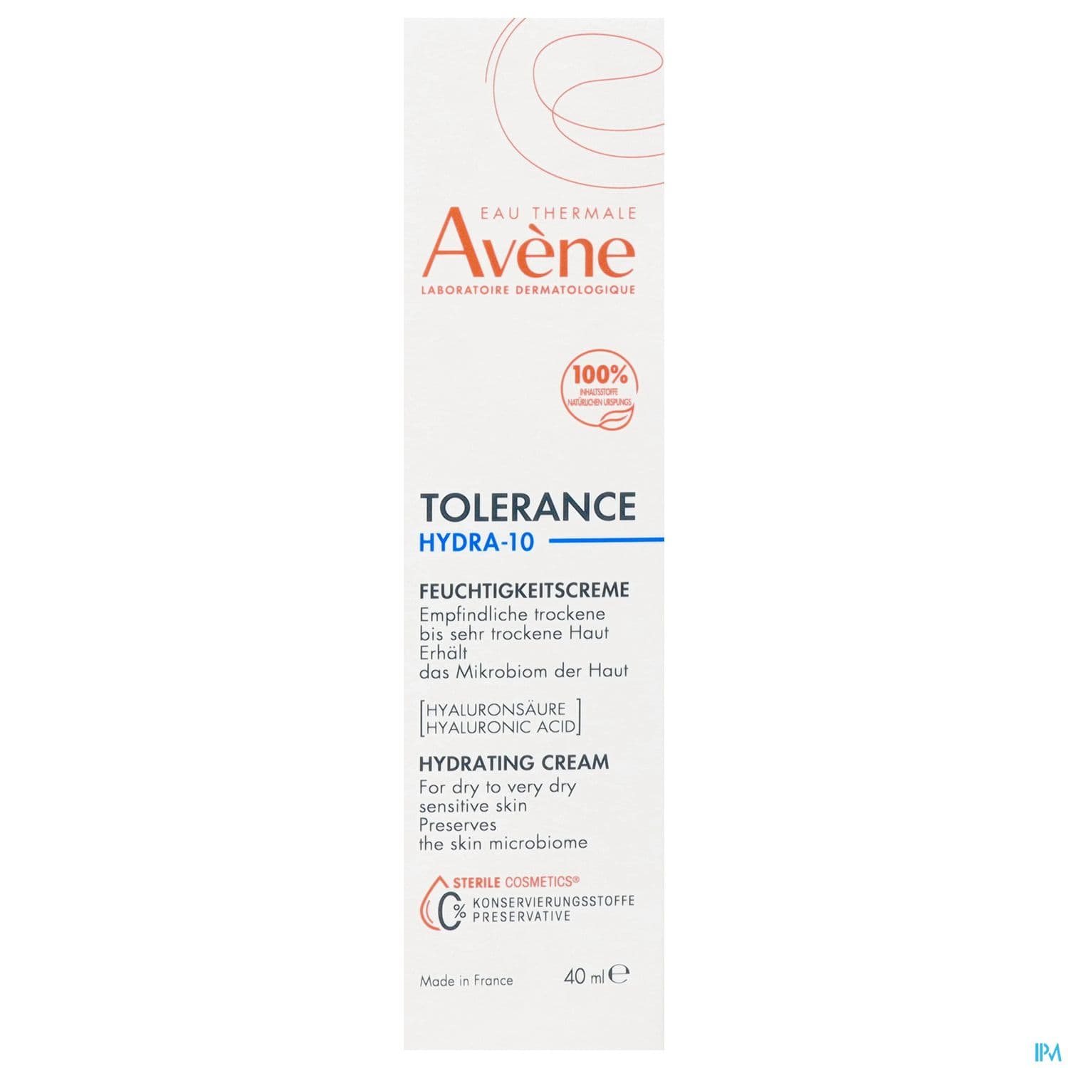 AVENE TOLERANCE HYDRA 10 CR 40ML