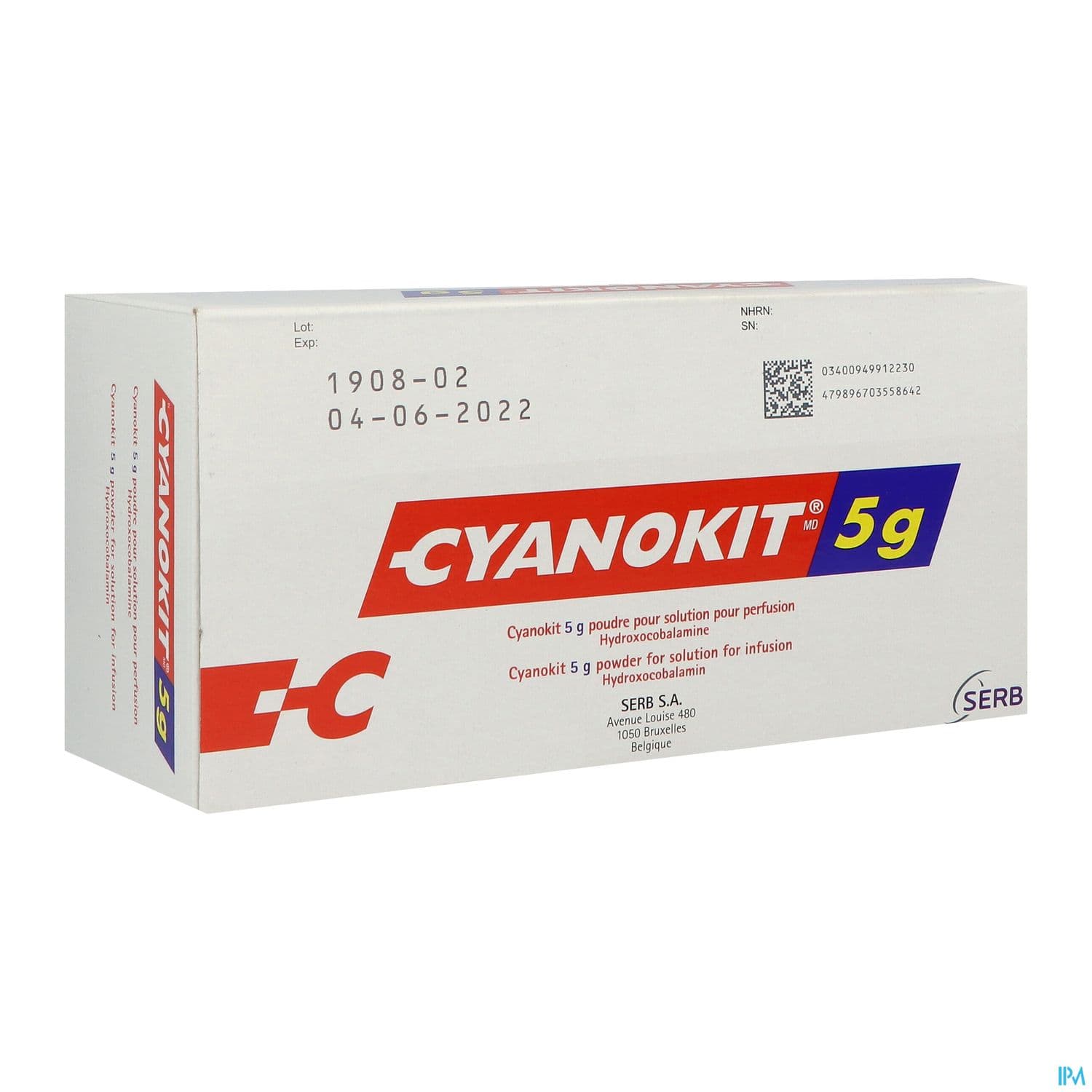 Cyanokit 5g Poudre Pour Solut Pour Perfusion 1 + Nec