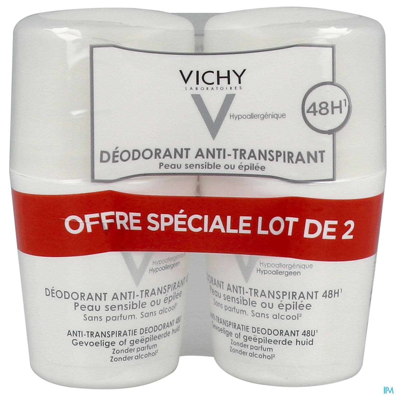 VICHY DEOD P/SENS BILLE 50MLX2