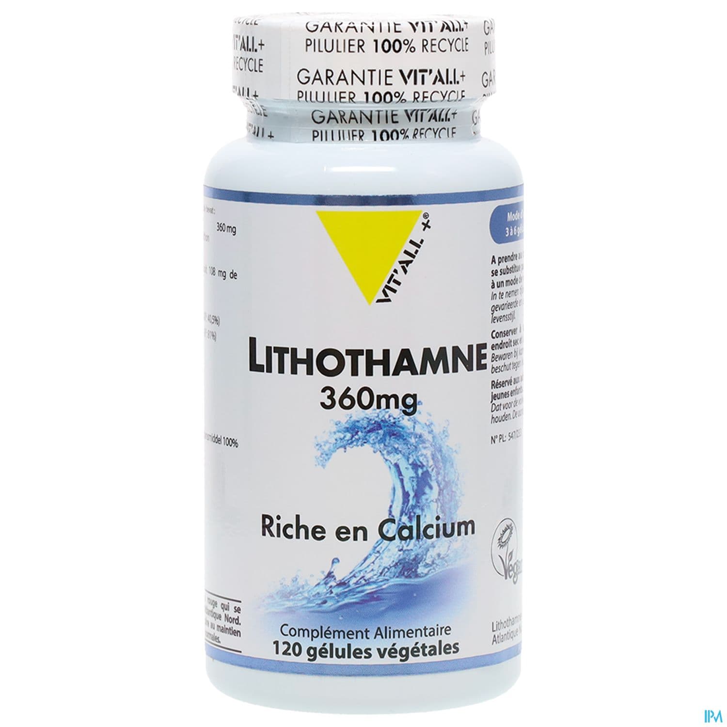 VIT ALL+ LITHOTHAMNE 360MG CAPS120