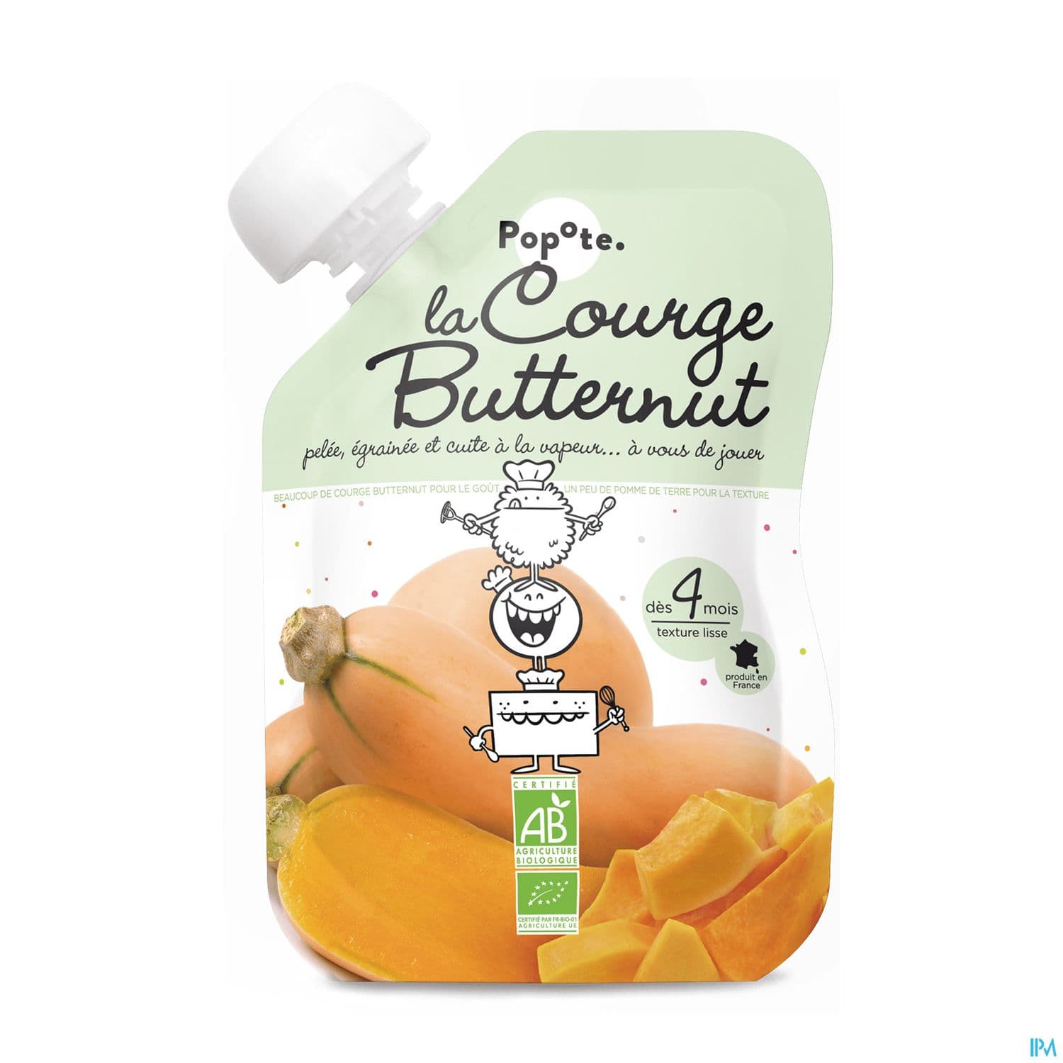 POPOTE PUREE COURGE BUTTERNUT 120G