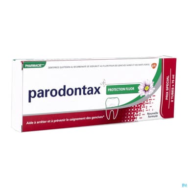 Parodontax Dentifrice Gel Creme Fluore 75ml X2